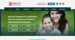 Desktop Screenshot of barrettfoundation.org