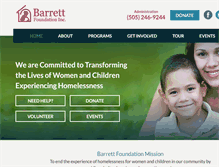 Tablet Screenshot of barrettfoundation.org